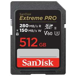 SANDISK Карта памяти SDXC UHS-III Extreme Pro 512 ГБ, 280 МБ/с, Class 10, SDSDXEP-512G-GN4IN, 1 шт