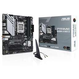 ASUS Материнская плата PRIME B650M-A WIFI II AM5 mATX 4xDDR5 3xPCIEx16 2xM.2 DP HDMI VGA 2.5GLAN Wi-Fi 6 (90MB1EG0-M0EAY0)