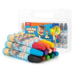DELI Масляная пастель EC20104 Color Kids шестигр. 12цв. пл.кор