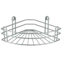 РОССИЯ RUS-385023-1 Zn Полка для ванной 1-ярусная угловая