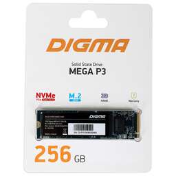 DIGMA Накопитель SSD PCIe 3.0 x4 256GB DGSM3256GP33T Mega P3 M.2 2280