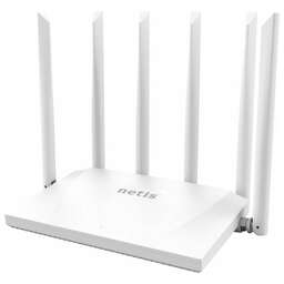 NETIS Wi-Fi роутер NC63, Wi-Fi 5, AC1200, 2.4/5ГГц, 3 LAN, белый