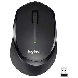 LOGITECH Мышь беспроводная M330 Silent Plus, радио, оптическая, USB, 1000dpi, черный [910-004924]