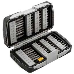 MATRIX Набор бит, магнитный адаптер, CrV, пластиковый кейс, 64 шт. 11327