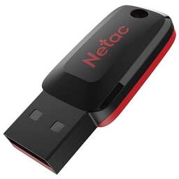 NETAC Флеш Диск 16GB U197 NT03U197N-016G-20BK USB2.0 черный/красный