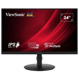 VIEWSONIC Монитор 23.8" VA2408-HDJ черный IPS LED 16:9 HDMI матовая HAS Piv 250cd 178гр/178гр 1920x1080 100Hz VGA DP FHD 5.2кг