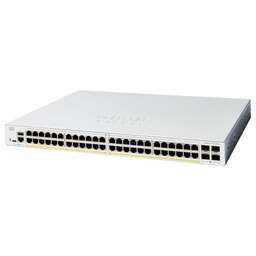 CISCO Коммутатор Catalyst 1200 48x10/100/1000 RJ-45 PoE+, 4x10G SFP+ uplinks, PoE+ 375W, Rack Mounting kit, C1200-48P-4X