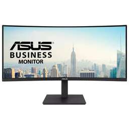 ASUS 34" Монитор VA34VCPSR, 3440x1440, VA, 100Гц, 1хHDMI, 1хDP, изогнутый, черный [90lm08jj-b02170]