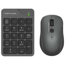 A4TECH Комплект (клавиатура+мышь) Fstyler FG1600C Air, USB, беспроводной, серый