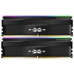 SILICON POWER Память DDR5 2x32GB 5600MHz SP064GXLWU560FDF Xpower Zenith RGB RTL Gaming PC5-44800 CL40 DIMM ECC 288-pin 1.35В kit single rank с радиатором Ret