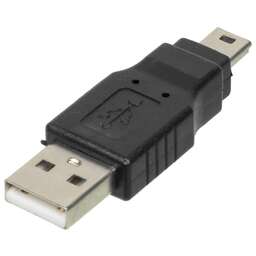 NINGBO Переходник mini USB B (m) USB A(m) черный