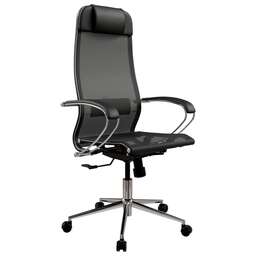 МЕТТА Кресло ErgoLife Set 4, на колесиках, сетка, черный [z316738977]