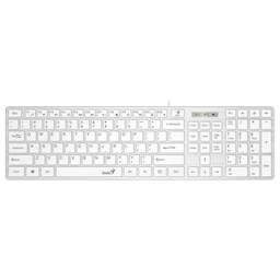 GENIUS Клавиатура проводная SlimStar 126 white USB (31310017410)