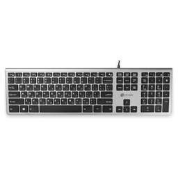 OKLICK Клавиатура 890S, USB, серый + черный [1784239]