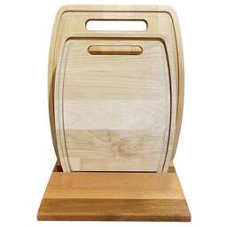 РОССИЯ 374104 Набор разделочных досок 1,8 см, массив березы, 2 шт: 18х22, 22х26 см, покрыты маслом