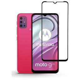 NONAME Защитное стекло для экрана Brosco черный для Motorola Moto G20 1шт. (MOTO-G20-FSP-GLASS-BLACK)