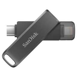 SANDISK Флеш-накопитель Phone Drive Ixpand Flash Drive USB 3.2 Gen 1 Type-C / Lightning 64 ГБ. Цвет: черный