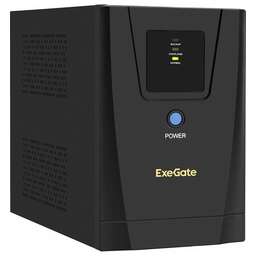 Exegate EX292794RUS ИБП ExeGate SpecialPro UNB-1200.LED.AVR.2SH.3C13.USB <1200VA/750W, LED, AVR, 2*Schuko+3*C13, USB,съемн.кабель, металлический корпус, Black>