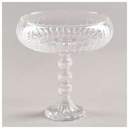 ALEGRE GLASS БЛЮДО НА НОЖКЕ, 24Х24,5 СМ 337-102