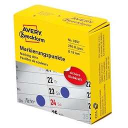 AVERY ZWECKFORM Этикетки 3857, универсальная, 70г/м2, синий, 250шт