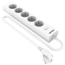 PHILIPS Сетевой фильтр CHP2155WB/51, 3м, белый