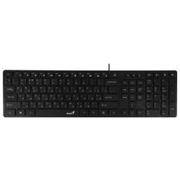 GENIUS Клавиатура проводная SlimStar 126 black USB (31310017417)