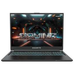 GIGABYTE Ноутбук G6 Core i7 13620H 16Gb SSD1Tb NVIDIA GeForce RTX4050 6Gb 16" IPS FHD+ (1920x1200) без ОС black WiFi BT Cam (MF-H2KZ894KD)