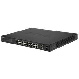 D-LINK Коммутатор DGS-1100-26MPPV2/A3A (L2) 24x1Гбит/с 2xКомбо(1000BASE-T/SFP) 2SFP 24PoE 90W управляемый