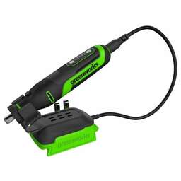 GreenWorks G24RT, 24V, бесщеточный, с принадлежностями 52 шт., без АКБ и ЗУ Гравер аккумуляторный (3200807)