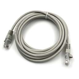 BURO Патч-корд UTP-5E-3M-G UTP 4 пары cat.5E CCA molded 3м серый RJ-45 (m)-RJ-45 (m)