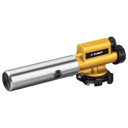 ЗУБР ГПМ-800, 1300°C, цельнометаллическая, газовая горелка с пьезоподжигом на баллон с цанговым соединением, Профессионал (55550)