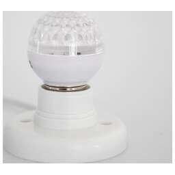 NEON-NIGHT Лампа светодиодная, диаметр 50мм, E27, 9 LED, 1Вт, ТЕПЛЫЙ БЕЛЫЙ, прозрачная колба, 230В