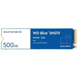 WD SSD накопитель Blue SN570 S500G3B0C 500ГБ, M.2 2280, PCIe 3.0 x4, NVMe, M.2