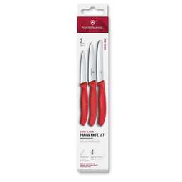 VICTORINOX Набор ножей кухон. Swiss Classic 6.7111.34C1 для овощей компл.:3предм. красный европодвес