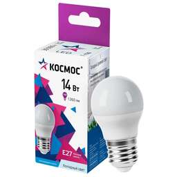 КОСМОС LkecLED14wGL45E2765 14W/E27/6500K