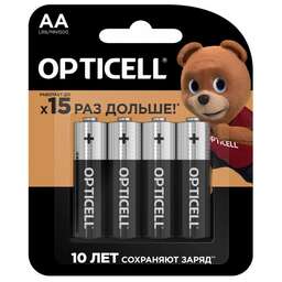 OPTICELL Батарея Basic LR6 AA (4шт) блистер