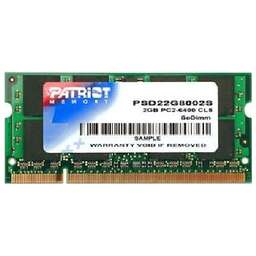 PATRIOT PSD22G8002S DDR2 - 2ГБ 800, SO-DIMM, Ret