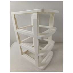 KEEPLEX KL379322048 Ajur с ящиками на колесиках трехсекционный компакт 37х30х52см белое облако (8743333)