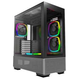 MONTECH Корпус Sky Two черный без БП ATX 3x140mm 2xUSB3.0 audio bott PSU