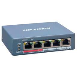 HIKVISION Коммутатор DS-3E1105P-EIV2 5x100Мбит/с 4PoE+ 60W управляемый