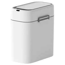 KITCHEN JOY Ведро для мусора Классик KJ-JAH5717, 9л, пластик, прямоугольная, сенсорная крышка, белый