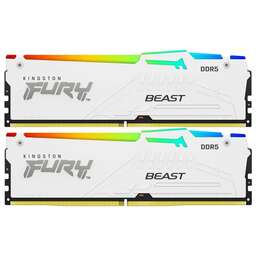 KINGSTON Оперативная память Fury Beast White Expo KF560C36BWEAK2-64 DDR5 - 2x 32ГБ 6000МГц, DIMM, White, Ret