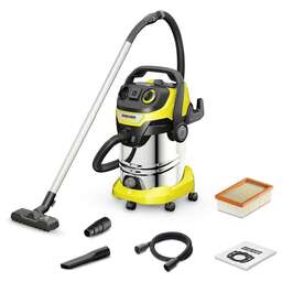 KARCHER Строительный пылесос WD 6 P S V-30/8/35/T (YSY) 1300Вт (уборка: сухая/сбор воды/выдув) желтый