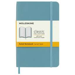 MOLESKINE Блокнот Classic Soft, 192стр, в линейку, мягкая обложка, голубой [qp611b35]