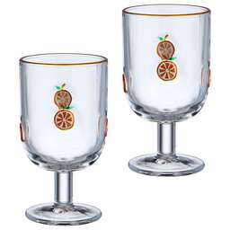 LEFARD НАБОР БОКАЛОВ ДЛЯ ВИНА "FRUITY ORANGE" ИЗ 2 ШТ. 350 МЛ 685-136