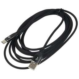 DIGMA Кабель TYPE-C-3M-BRAIDED-BLK USB (m)-USB Type-C (m) 3м черный