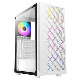 AZZA Корпус Spectra белый без БП ATX 7x120mm 2x140mm 2xUSB2.0 1xUSB3.0 audio bott PSU
