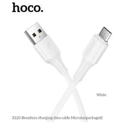 HOCO (6942007658898) X120m для micro USB , 1 м, White