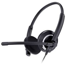 ACER Наушники с микрофоном OHW307 черный 1.8м накладные оголовье (ZL.HDSEE.002)