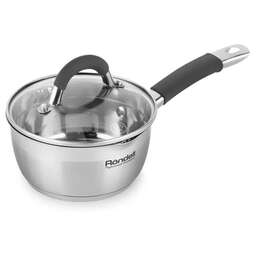 RONDELL Ковш Flamme RDS-026, 1.3л, с крышкой, стальной